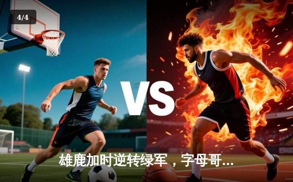 雄鹿加时逆转绿军，字母哥44+14+7统治攻防，利拉德关键三分锁定胜局 - 4